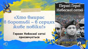 День Героїв Небесної Сотні 20 лютого 2025 Презентація “Хто вмирає в боротьбі – в серцях живе повіки”