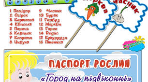 Паспорт рослин "Город на підвіконні"