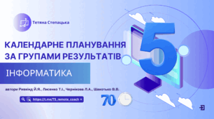 Календарене планування за групами результатів