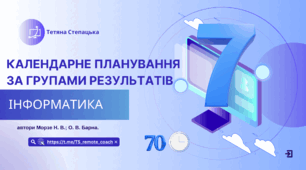 Календарне планування за групами результатів 7 клас