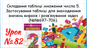 Математика 2 клас. Презентації уроків до підручника Н. О. Будна. Урок 82. (№№697–706).