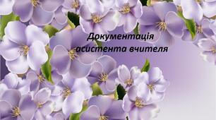 Документація асистента вчителя