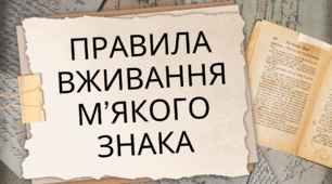 ПРАВИЛА ВЖИВАННЯ М’ЯКОГО ЗНАКА