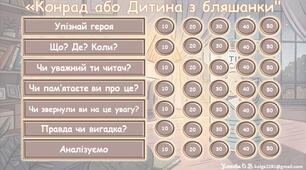 Інтерактивна гра за повістю Крістіне Нестлінгер "Конрад або Дитина з бляшанки"