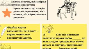 Практична робота на тему "Велика Хартія Вольностей". 7 клас