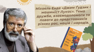 Презентація . Міхаель Андреас Гельмут Енде. «Джим Ґудзик і машиніст Лукас». Теми дружби взаємодопомоги, поваги до представників різних рас, націй, національностей, народів.