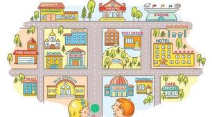 TEST "Getting Around Town: vocabulary and prepositions of place" (Unit 14. Prepare 6, NUS)