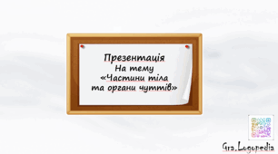 Презентація на тему "тіло та органи чуття"