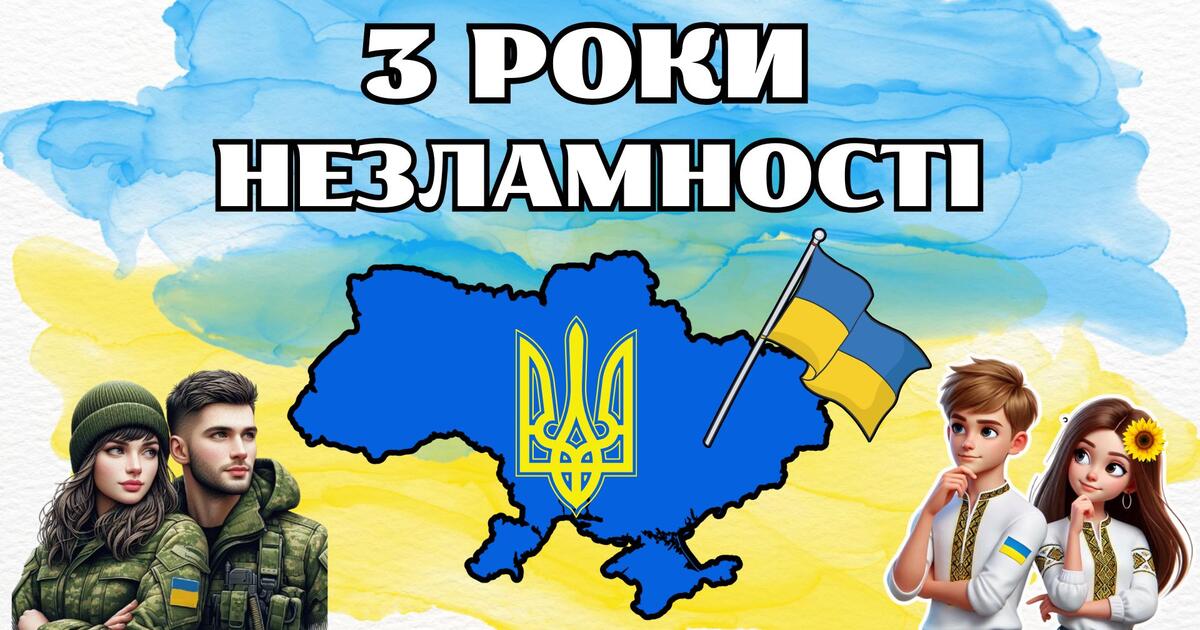 Річниця вторгнення. 3 роки незламності. Презентація до виховного заходу ...