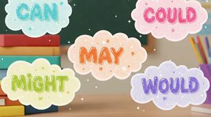 Modal verbs: can, could, may, might, will, would
