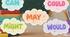 Modal verbs: can, could, may, might, will, would