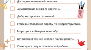 Чек-лист захист творчих проєктів