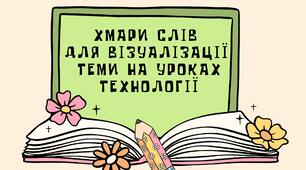 Хмари слів для візуалізації теми на уроках технології