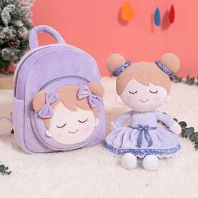 Baby's first soft backpack, personalized plush bag with cute doll, Christmas Gift for girls | Ouozzz – Ouozzzshop