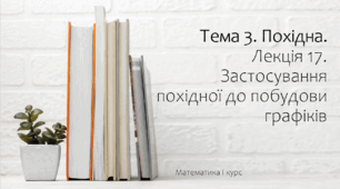 Презентація на тему Застосування похідної до побудови графіків. Практика