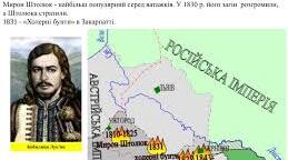 Контрольна робота «Західноукраїнські землі у складі Австрійської імперії наприкінці XVIII- у першій половині XIX ст.»