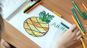 Мистецтво. Малювання ананасу.