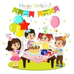 Kids Birthday Stock Illustrations – 135,394 Kids Birthday Stock Illustrations, Vectors & Clipart - Dreamstime