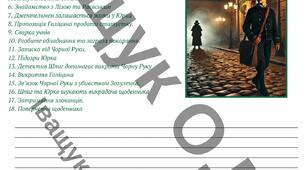 Діагностувальна робота за ГР1 з теми "ЛІТЕРАТУРНИЙ ДЕТЕКТИВ. ПРИГОДИ І ГУМОР"