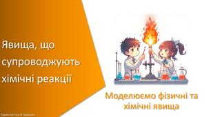 Презентація з уроку Хімія для 7 класу НУШ на тему «Явища, що супроводжують хімічні реакції»