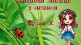 Презентація "Таблиця розчитування. Буква Х"