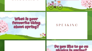 Spring Discussion. Speaking Cards 🌸