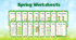 Spring Worksheets Pack