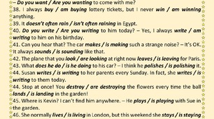 Present Simple vs Present Continuous Part 4