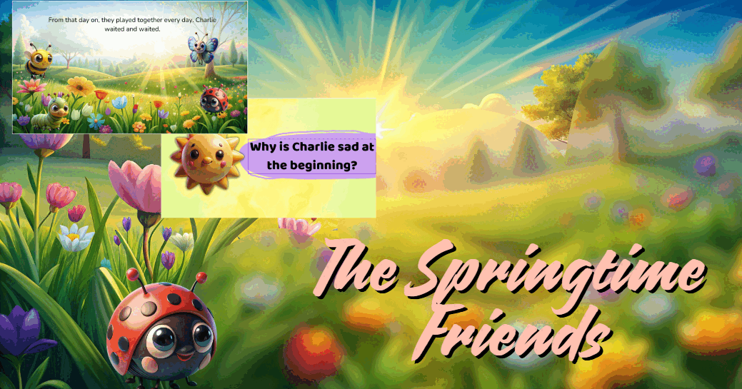 Історія для читання Insects. Friendship. Spring | Інтерактивні ...