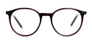 HOLLINS 4 - Dark Brown Round Glasses Frames | Specscart.®