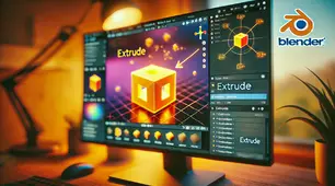 10-11 клас. Урок 9. Видавлювання Extrude (Blender)