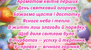 Привітання зі святом весни, 8 березня!