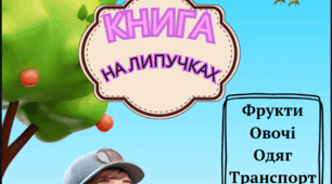 Альбом на липучках лексичні теми: овочі. фрукти. одяг. транспорт. їжа