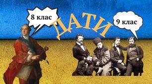 Історичні дати (8-9 клас). Флешкартки. НМТ.