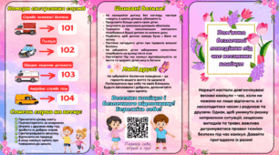Пам'ятка на весняні канікули 2026, Буклет-інструктаж до весняних канікул, Безпечна поведінка під час весняних канікул
