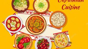 Проєкт "Страви української кухні" Презентація до уроку 1 "Особливості української кухні. Страви з борошна. Виріб страв для приготування"