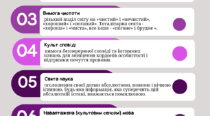 Модель Р. Дж. Ліфтона  Вісім елементів, що призводять до зміни свідомості