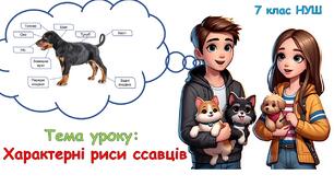 Презентація з біології "Характерні риси ссавців" 7 клас НУШ