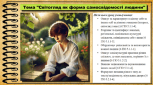 Презентація. Світогляд як форма самосвідомості людини. Громадянська освіта. 6 клас. До модельної програми Бурлака О., Желіба О.