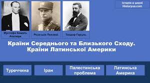 Країни Середнього та Близького Сходу. Країни Латинської Амерки.