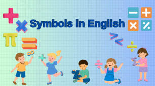 Symbols in English. Math Symbols.
