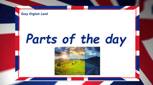 Parts of the day. English vocabulary.