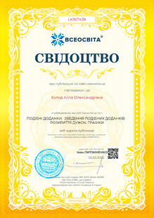  Свідоцтво