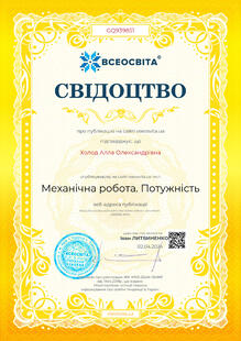  Свідоцтво