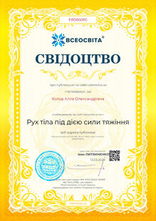  Свідоцтво