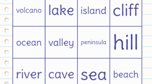 Bingo: Geographical Features