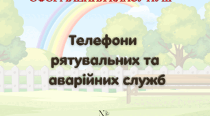 Оформлення класу НУШ Телефони служб