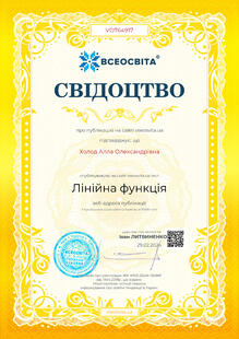  Свідоцтво