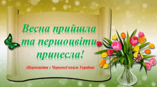 Презентація "Прийшла весна першоцвіти принесла"(Першоцвіти з Червоної книги України)