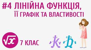 7 клас_НУШ. Самостійна робота №10. Лінійна функція, її графік та властивості.